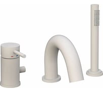 Смеситель на борт ванны на 3 отверстия Paffoni LIGHT MAX FLOW, белый матовый LIG047BO 00263910