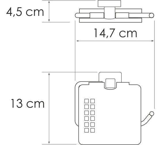 Держатель туалетной бумаги WasserKraft Rhin K-8725