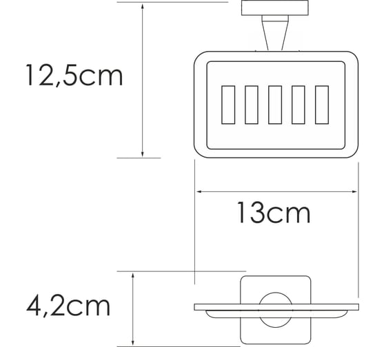 Мыльница решетка WasserKraft Rhin K-8769