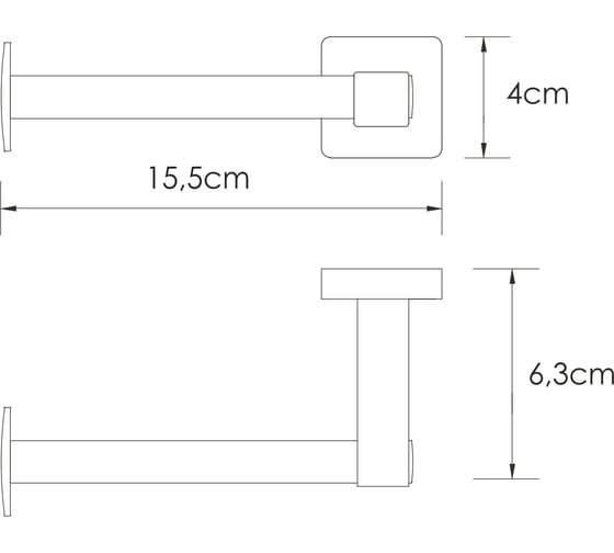 Держатель туалетной бумаги WasserKraft Rhin K-8796