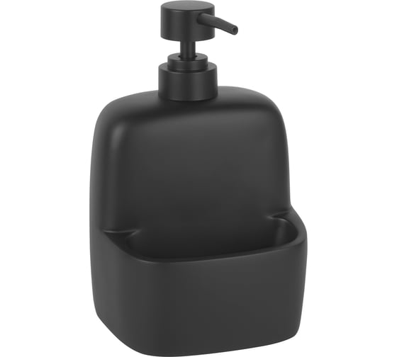 Дозатор с емкостью для губки WasserKraft K-8499BLACK 1