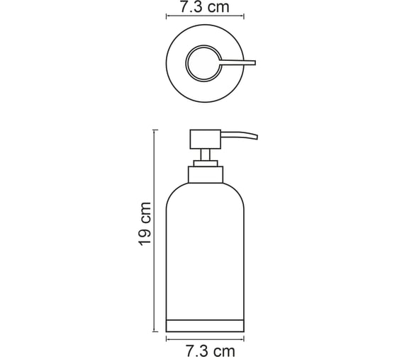 Дозатор для жидкого мыла WasserKraft Lopau K-3399