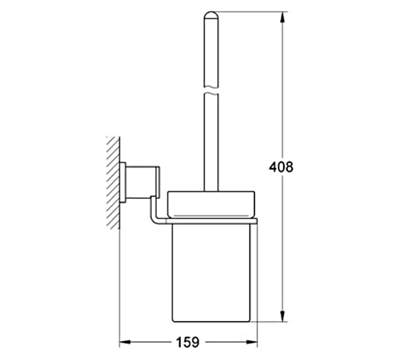 Ершик туалетный Allure GROHE 40340000