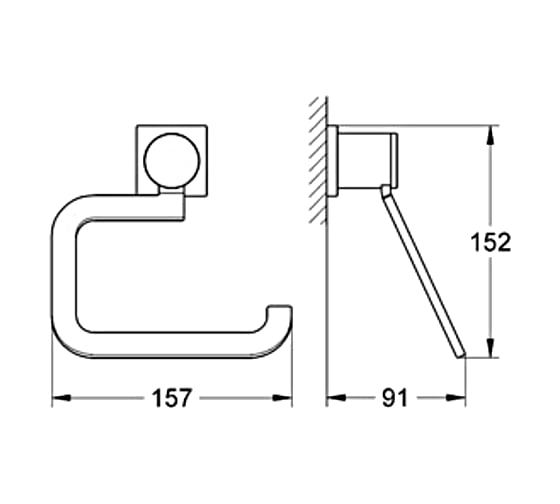 Держатель для туалетной бумаги Allure GROHE 40279000