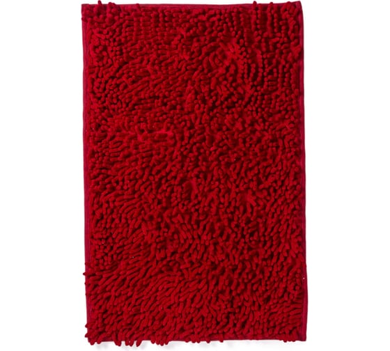 Коврик для ванной комнаты AquaDomer "Макароны", 40х60 Maroon бордовый Maroon4060 1
