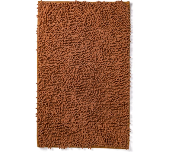 Коврик для ванной комнаты AquaDomer "Макароны", 50х80 Brown коричневый Brown5080 1