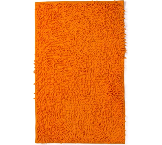 Коврик для ванной комнаты AquaDomer "Макароны", 50х80 Orange оранжевый Orange5080 1