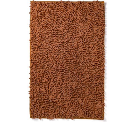 Коврик для ванной комнаты AquaDomer "Макароны", 60х100 Brown коричневый Brown60100 1