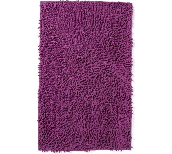Коврик для ванной комнаты AquaDomer "Макароны", 70х140 Violet фиолетовый Violet70140 1