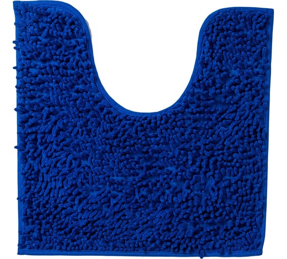 Коврик с вырезом AquaDomer "Макароны", 50х50 Blue синий Blue5050