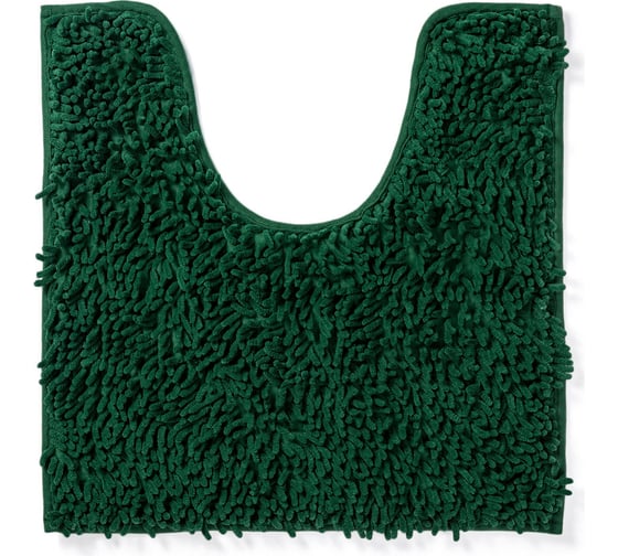 Коврик с вырезом AquaDomer "Макароны", 50х50 Green зеленый Green5050