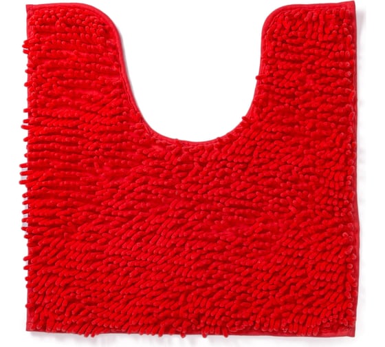Коврик с вырезом AquaDomer "Макароны", 50х50 Coral коралловый Coral5050 1
