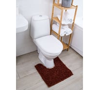 Коврик с вырезом AquaDomer "Макароны", 50х50 Light Сoffee шоколад L.Сoffee5050