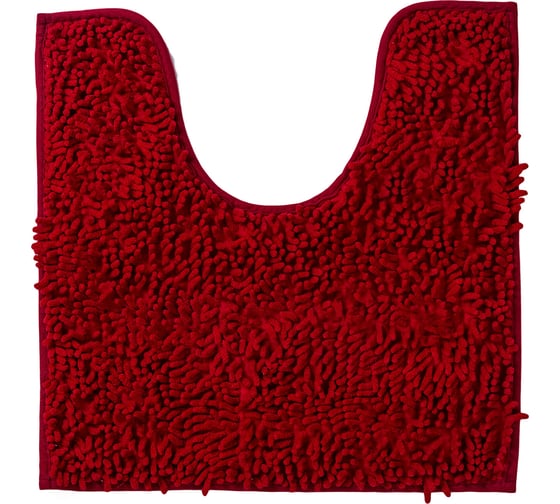 Коврик с вырезом AquaDomer "Макароны", 50х50 Maroon бордовый Maroon5050 1