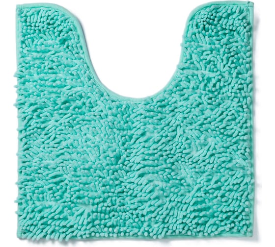 Коврик с вырезом AquaDomer "Макароны", 50х50 Turquoise бирюзовый Turquoise5050 1