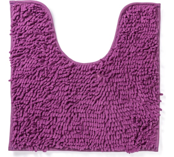 Коврик с вырезом AquaDomer "Макароны", 50х50 Violet фиолетовый Violet5050