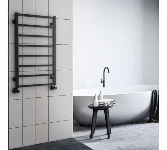 Водяной полотенцесушитель ROYAL THERMO Axel black П12 500x1200 НС-1433995
