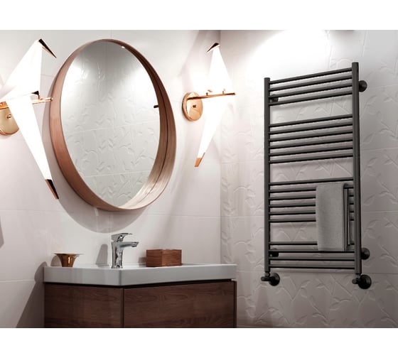 Водяной полотенцесушитель ROYAL THERMO Stato black П17 500x1200 НС-1433977