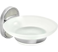 Мыльница Solinne Element стеклянная, хром, стекло-сатин 2541.116