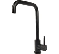 Смеситель для кухни ARGO SOLID чёрный, Г-обр. излив, d-35, нерж. сталь, 43327