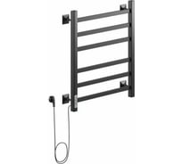 Электрический полотенцесушитель Ника кабельный STEP-1 60/40 RAL9005 черный матовый левый тэн STEP-1 60/40 черн мат лев