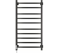 Электрический полотенцесушитель Ника кабельный STEP-2 100/50 RAL9005 черный матовый левый тэн STEP-2 100/50 черн мат лев