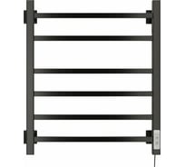 Электрический полотенцесушитель Ника кабельный STEP-2 60/50 RAL9005 черный матовый правый тэн STEP-2 60/50 черн мат прав