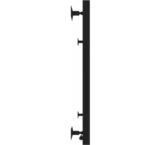 Электрический полотенцесушитель Ника кабельный STEP-2 60/50 RAL9005 черный матовый правый тэн STEP-2 60/50 черн мат прав