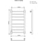 Электрический полотенцесушитель Ника кабельный STEP-3 80/40 RAL9016 белый матовый левый тэн STEP-3 80/40 бел мат лев 2