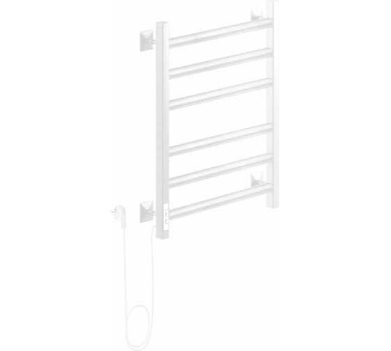 Электрический полотенцесушитель Ника кабельный STEP-3 60/40 RAL9016 белый матовый левый тэн STEP-3 60/40 бел мат лев