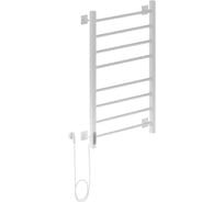 Электрический полотенцесушитель Ника кабельный STEP-3 80/50 RAL9016 белый матовый левый тэн STEP-3 80/50 бел мат лев