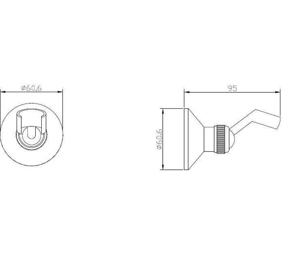 Держатель для душа ESKO SH105 Br