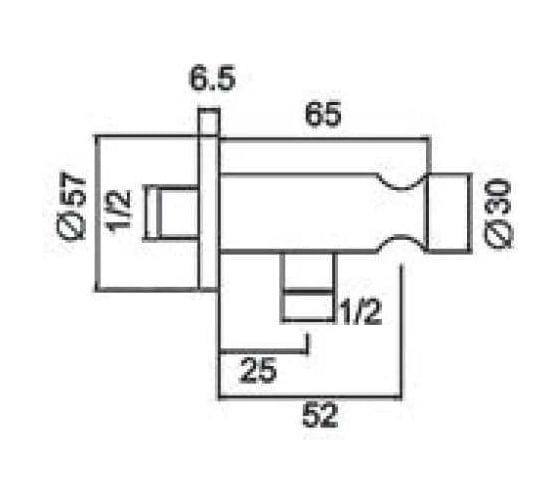 Держатель для душа ESKO с отводом SH805