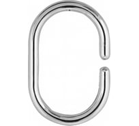 Кольца Рыжий кот пластиковые, овальные, 12 шт., хром 103950