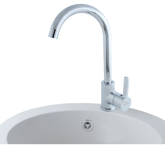 Смеситель для мойки SmartSant одноручковый, R-излив, хром SM134045AA
