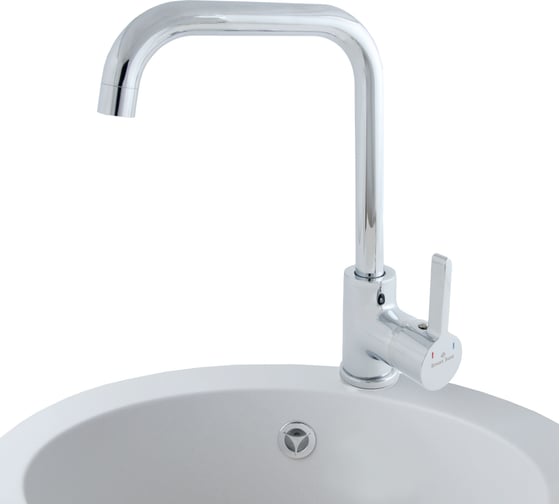 Смеситель для мойки SmartSant одноручковый, U-излив, хром SM134046AA