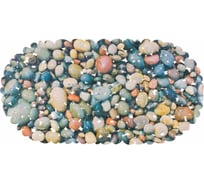 Противоскользящий коврик в ванну SUNSTEP «Камушки» овальный 67x36 см 39-768