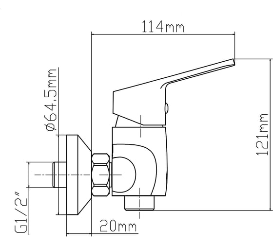 Комплект смесителя для душа LATUNO L10408 EAN 1600000797543