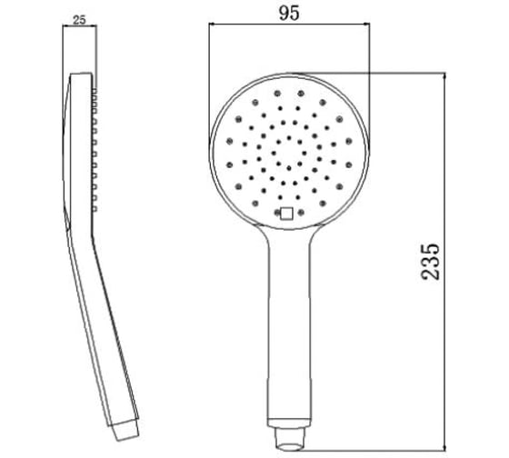 Душевая лейка LATUNO L80002B EAN 1600000797062