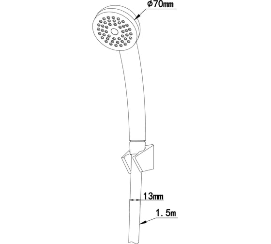 Комплект смесителя для ванны/душа LATUNO L10106, EAN 1600000797420