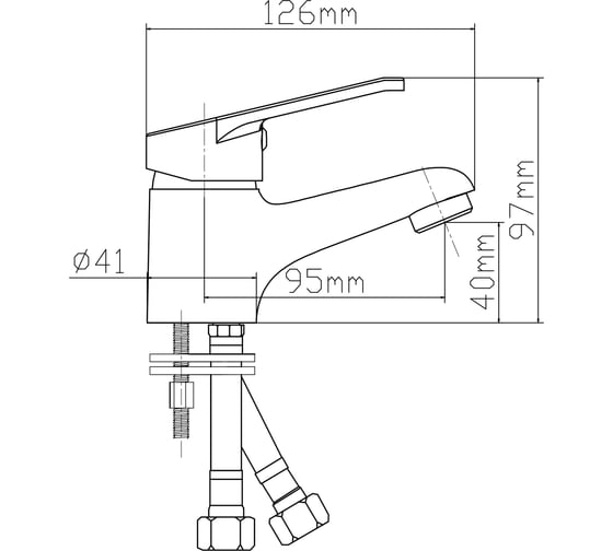 Смеситель для раковины LATUNO L10001 EAN 1600000797321