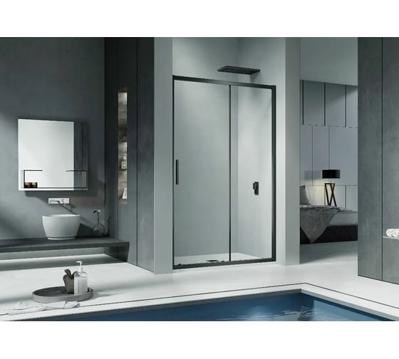 Душевое ограждение GooD DooR COFE WTW-140-C-B КФ00013