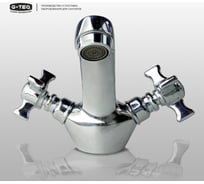 Двухвентильный смеситель для умывальника G-teq 42.44