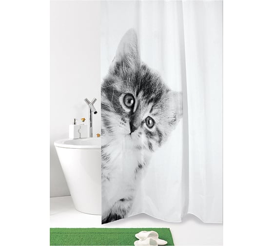 Шторка в ванную комнату Bacchetta 180x200 см, Kitty 7831 1