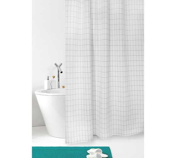 Шторка в ванную комнату Bacchetta 240x200 см, Grid 7834