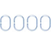 Кольца для шторки в ванную Joy HOME голубой 10634