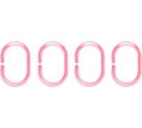 Кольца для шторки в ванную Joy HOME розовый 10633