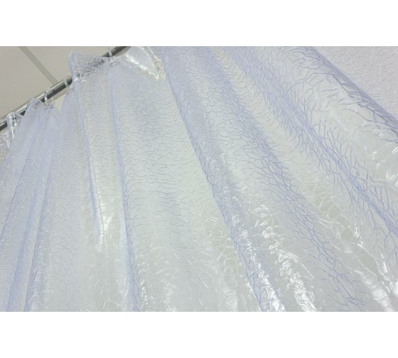 Шторка в ванную комнату Meiwa 182x182 см, Krackle, прозрачный 5911