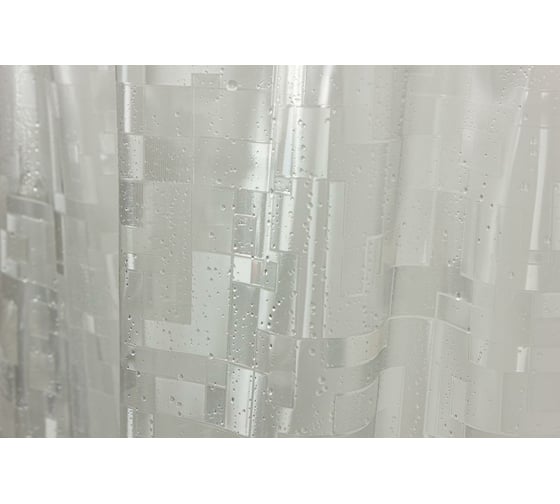 Шторка для ванной Meiwa 182x182 см, Vision, прозрачный 7862