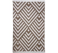 Коврик Аквалиния Пасьянс хлопок бежевый 60x90см S-4001-90g